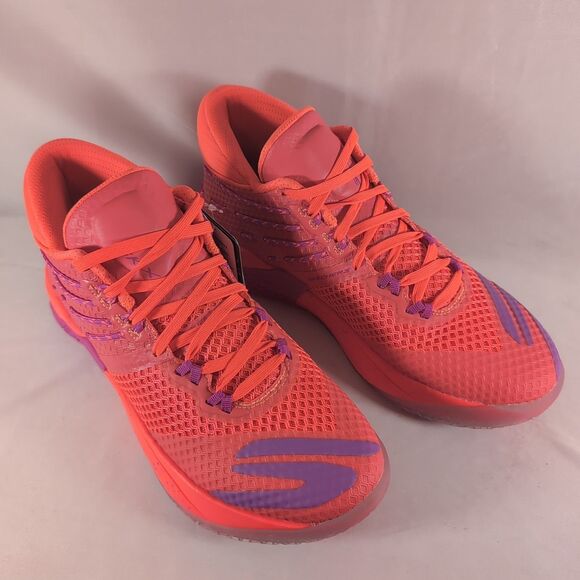 Skechers SKX Reign Basketball Mid Sneaker Men’s 8 (253020-CRHP) Coral/Hot Pink main image 6